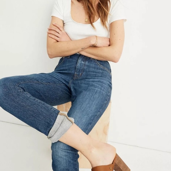 Madewell High Rise Slim Boyjean Eco Stretch Jeans - Picture 4 of 15